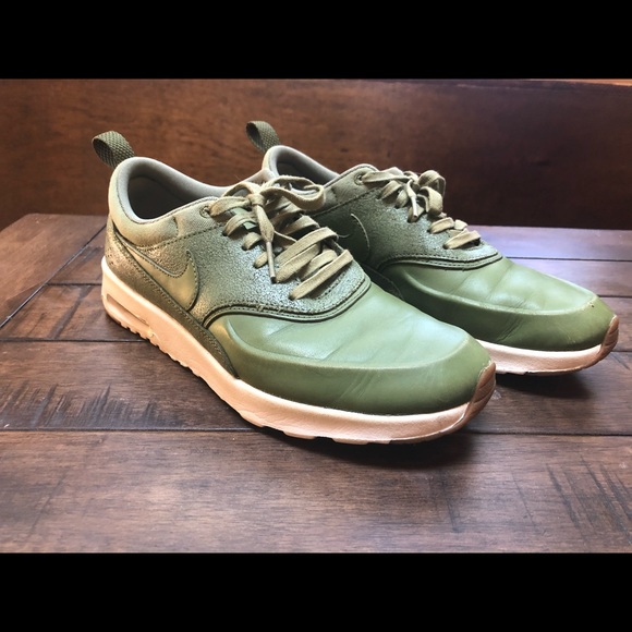 nike air max thea womens olive green